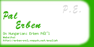 pal erben business card